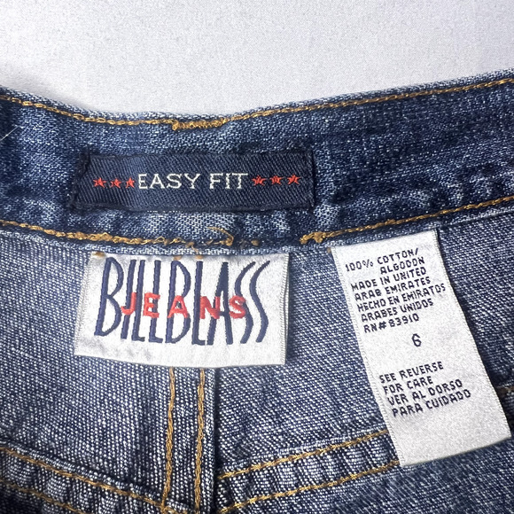 Bill‎ Blass Easy Fit Crop Women's size 6 Blue Denim Mom Jeans Casual Weekend - Picture 6 of 10